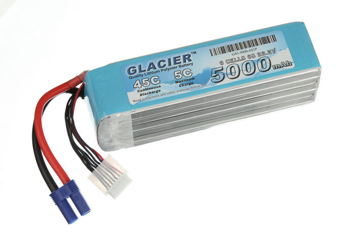 Glacier 45C 5000mAh 6S 22.2V LiPo Battery