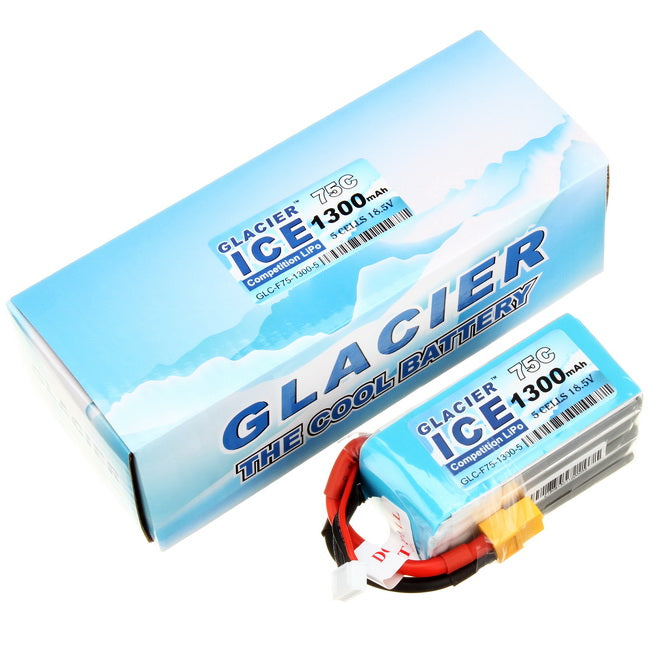 Glacier ICE 75C 1300mAh 5S 18.5V LiPo Battery