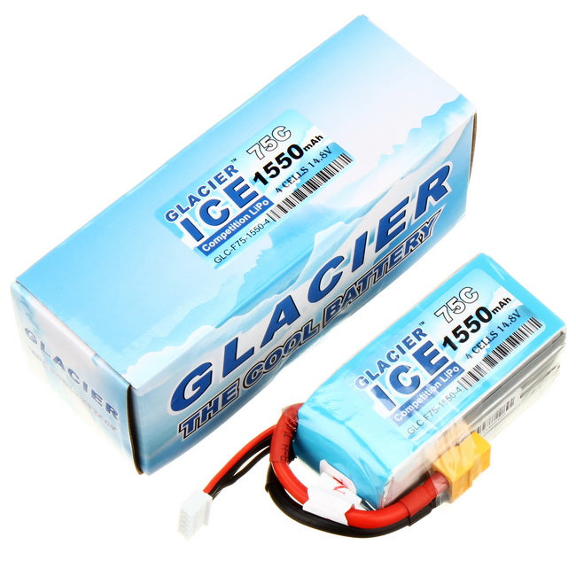 Glacier ICE 75C 1550mAh 4S 14.8V LiPo Battery