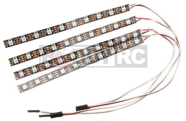 5V Programmable LED Light Strips Set of 4