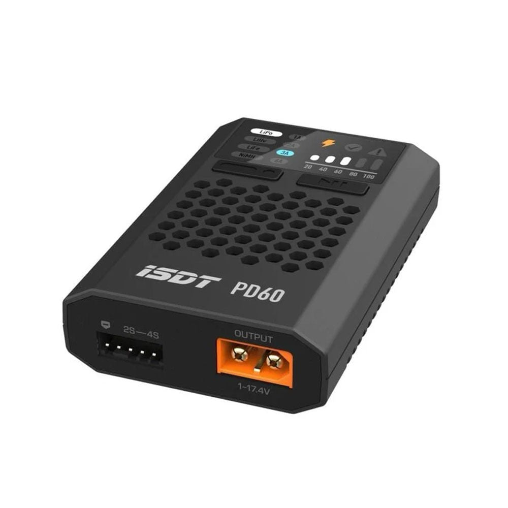 ISDT PD60 60W 6A 1-4S USB-C Input Battery Charger
