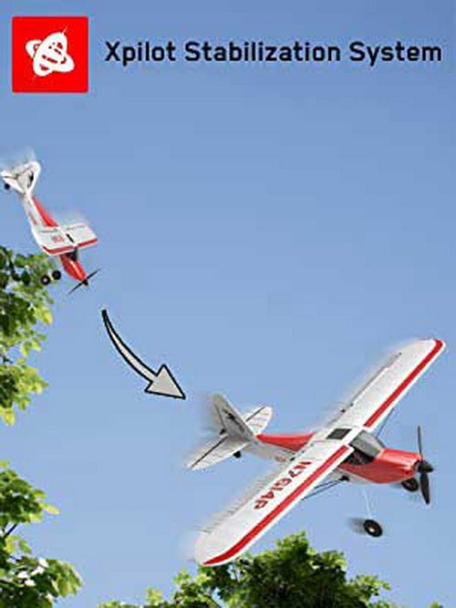 Avião de Controle Remoto com Sistema de Estabilização Xpilot para Crianças  e Adultos, VOLANTEXRC 7619 RTF, Branco e Ver - Ri Happy