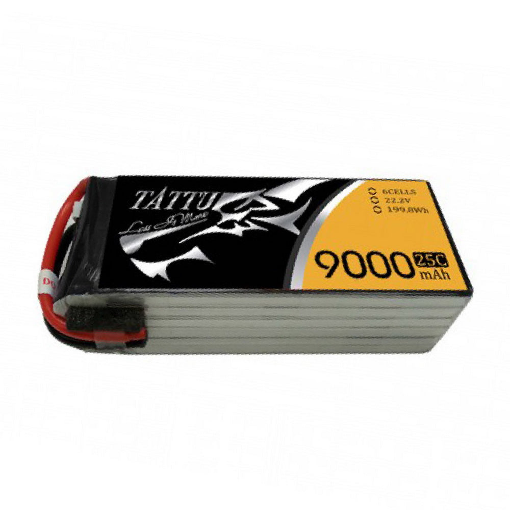 Tattu 9000mAh 22.2V 6S1P 25C Lipo Battery Pack With NA Plug