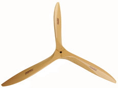 Falcon 28.5" 3-Blade Wood Propellers for Gas and Glow Engines  28.5x12x3